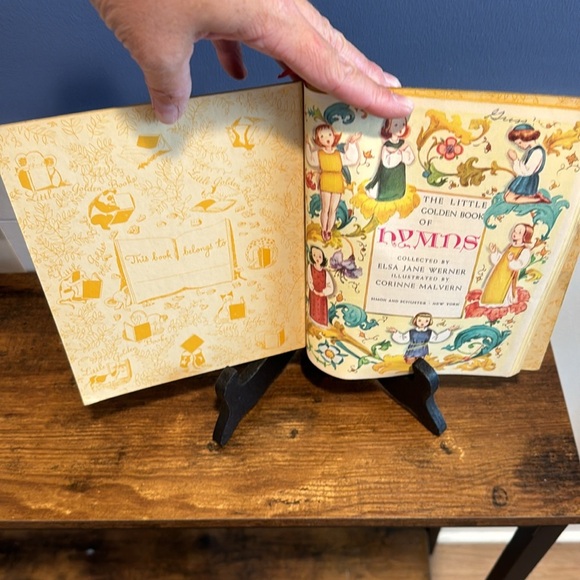 Little Golden Book of Hymns Vintage Kids Children’s Hardcover Jesus loves me - Picture 3 of 4